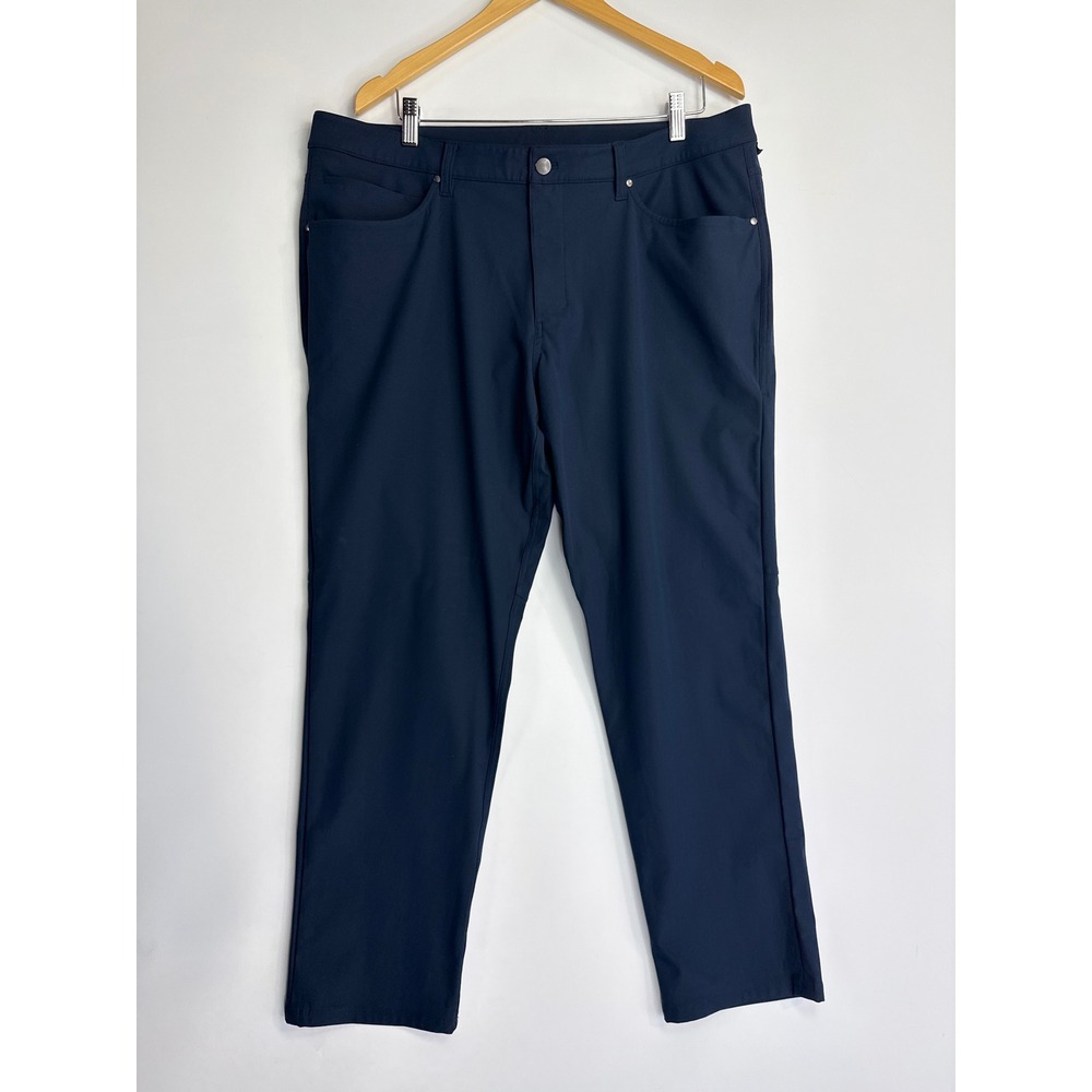 Lululemon ABC Pant Mens 38 True Navy 5-Pocket Classic Straight Technical Trouser